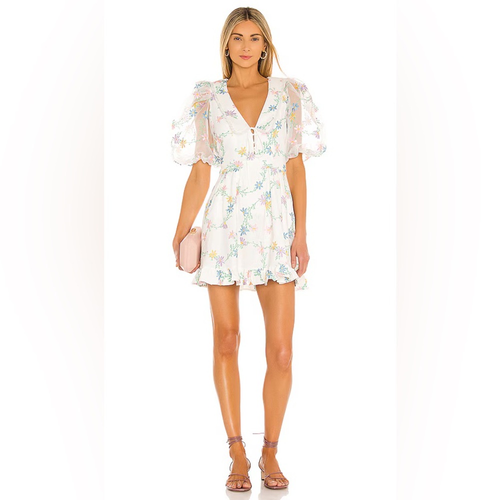 New For Love & Lemons Majorie Mini Dress Size Large